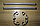 Ручка офісна дверна "Труба" сіра, 500мм, фото 2
