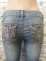 Жіночі джинси AMN з мереживом