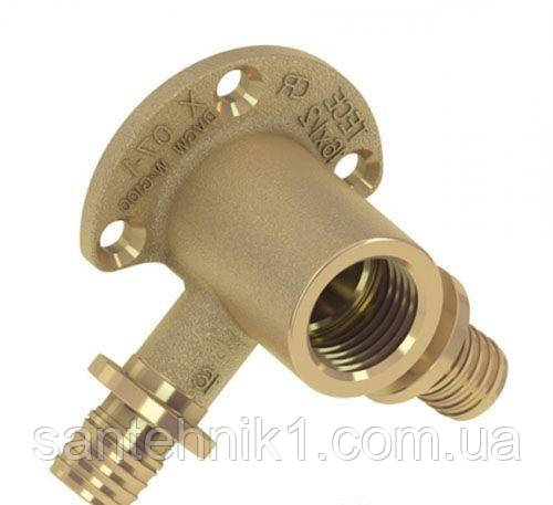 Двовивідний кутник настінний, Tece 16х1/2"ВРх16