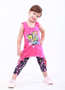 Літній комплект для дівчаток майка і лосіни