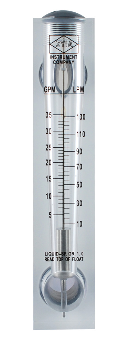 Ротаметр для воды (10-130 л/мин) панельный 1" FM 30 - фото 1 - id-p231115859