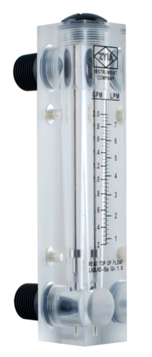 Ротаметр для воды (1 - 7 л/мин.) 1/2" панельный FM 02 - фото 2 - id-p83246409