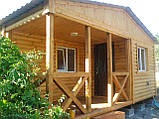 Дачний дім 6 м х 6 м із фальшбрусу плюс тераса, фото 2