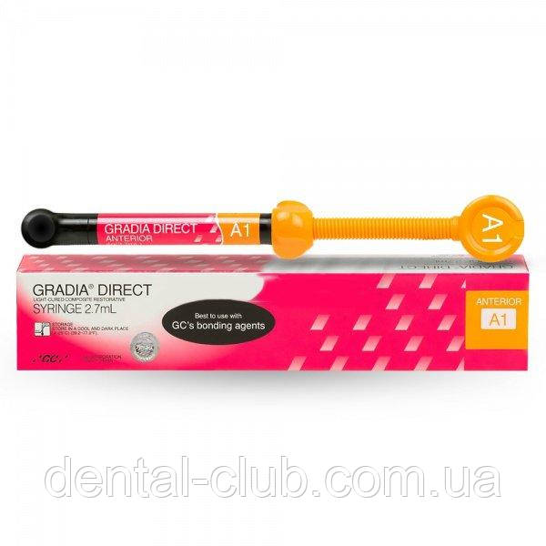 Реставраційний композит GRADIA DIRECT, шприц, 4 м, відтінок - А1, фото 1