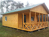 Дачний дім 6 м х 6 м із фальшбрусу плюс тераса, фото 4