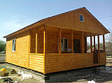Дачний дім 6 м х 6 м із фальшбрусу плюс тераса, фото 5