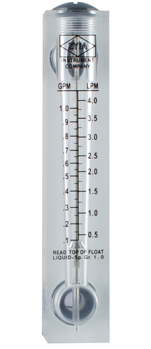 Ротаметр для воды (0,5 - 4 л/мин) 1/2" панельный FM 01 - фото 1 - id-p83249947