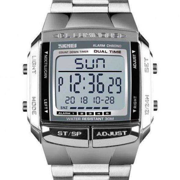 Спортивные часы Skmei Illuminator Серебристый - фото 3 - id-p900703345