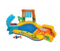 Надувний пляжний острів Dinozaur Intex 57444 249x191 см