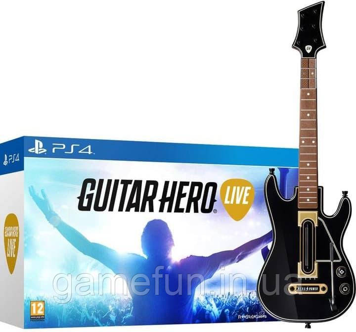 Гітара бездротова PS4 + Guitar Hero Live Playstation 4
