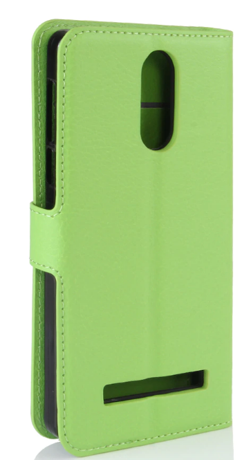 Чохол-книжка з силіконовим бампером для BRAVIS A504 і Bravis x500 Trace Pro + магнітний фіксатор / Є скло Зелений