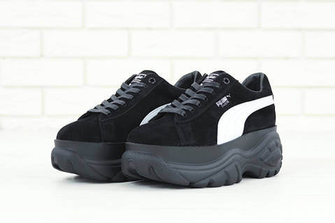 Жіночі кросівки Puma x Buffalo London Suede Platform Black