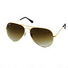 Окуляри Ray Ban Aviator brown, фото 3