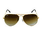 Окуляри Ray Ban Aviator brown, фото 4