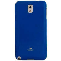 Гелевый (TPU) чехол Goospery Jelly Case для Samsung Galaxy Note 3 N9000 Blue