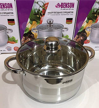 Каструля з кришкою нержсталь 6.5 л BN-221-H (4)