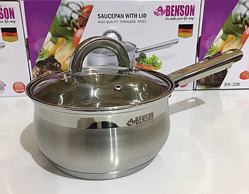 Ківш з кришкою,нержсталь 1,8 л BN-226 (8)