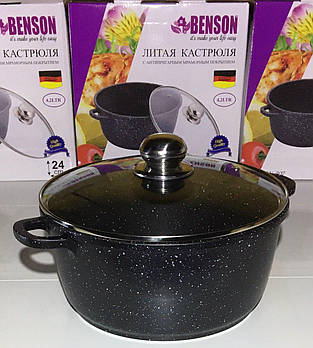 Каструля з кришкою мармур 4.2 л BN-307 (8 шт./яск.)