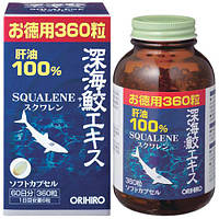 Orihiro Японский Акулий Сквален, 360 капсул на 60 дней