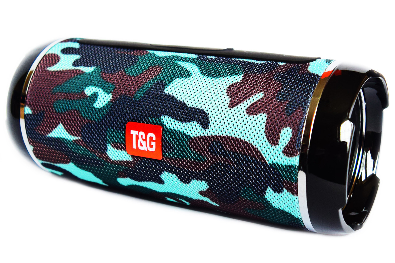 Портативна бездротова bluetooth стереоколонка вологостійка T&amp;G 116 Камуфляж (116 Como)