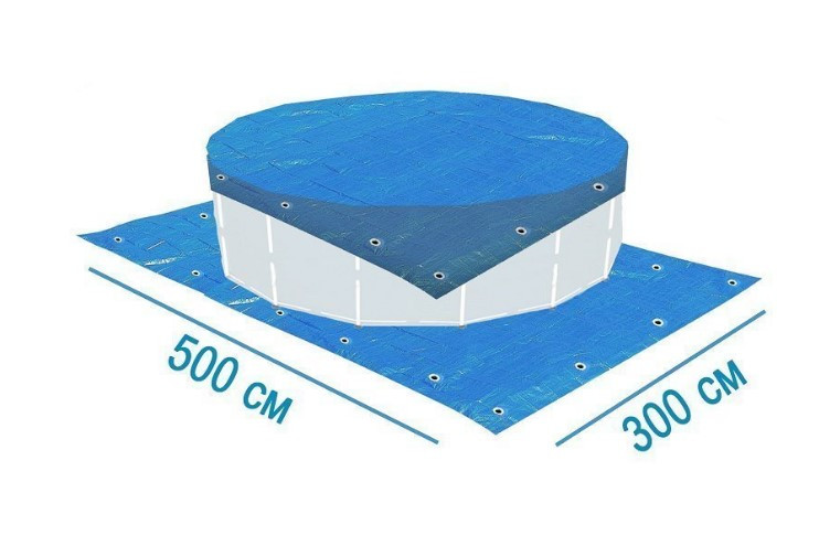 Подстілка- тент X-Treme 28903 для басейну 300 х 500 см
