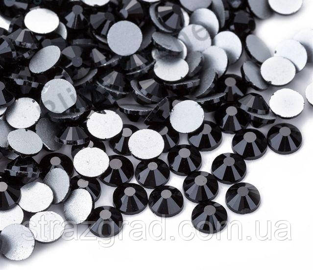 Стрази клейові ( На клей) Premium JET BLACK SS10 Non-hot Fix 1440 шт., фото 1