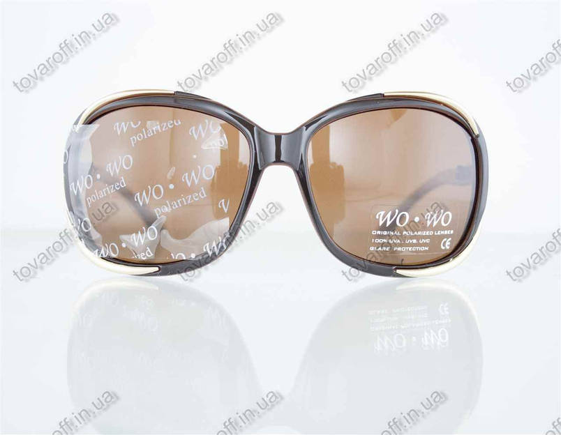 Окуляри жіночі сонцезахисні поляризаційні - Коричневі - 8140, фото 2