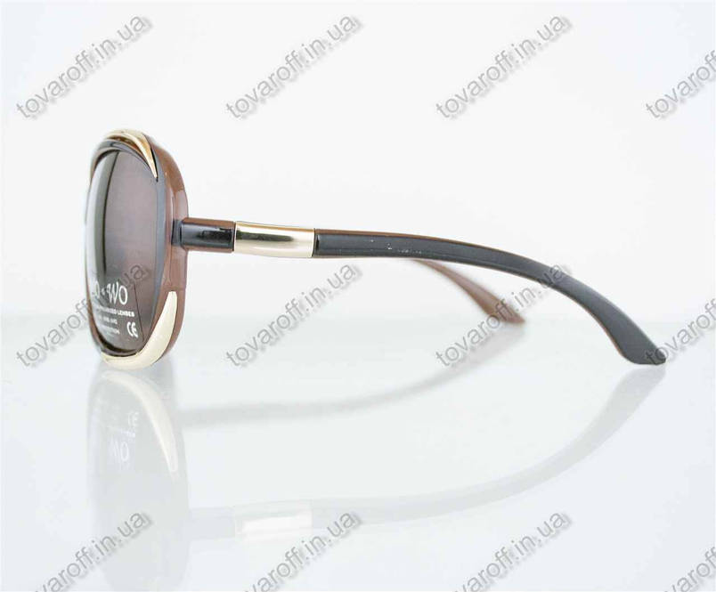 Окуляри жіночі сонцезахисні поляризаційні - Коричневі - 8140, фото 3