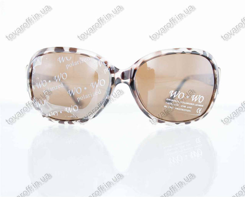 Оптом очки женские солнцезащитные поляризационные - Коричневые - 068, фото 2