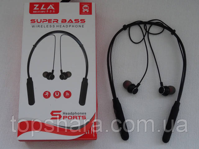 Bluetooth наушники беспроводные Zla S-08 Sport Black