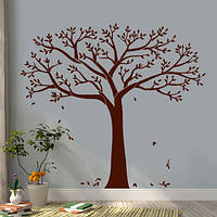 Интерьерная наклейка Дерево для фоторамок (дерево рода на стену самоклейка для фотографий) матовая 2010х1800мм