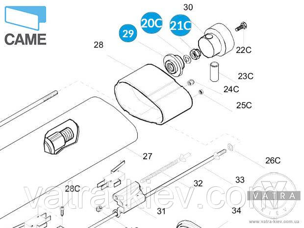 Обмежувальна втулка Came KRONO - 119rid173