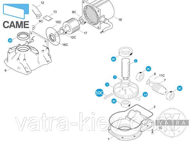 редуктор автоматики Came Frog 119ria015 купити ціна