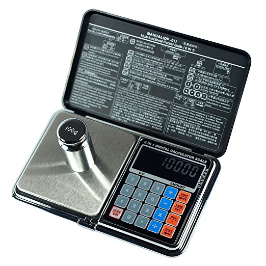 Весы цифровые мультифункциональные 6 в 1 Digital Pocket Scale Precision DP-01 (0,01/300 г) (Весы+калькулятор)