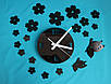Настінний годинник Метелики black, фото 2