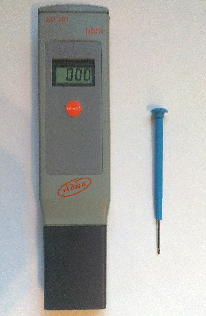 Вологозахищений ТДС-метр Adwa AD201 (0 - 1999 ppm) з АТС (Угорщина)