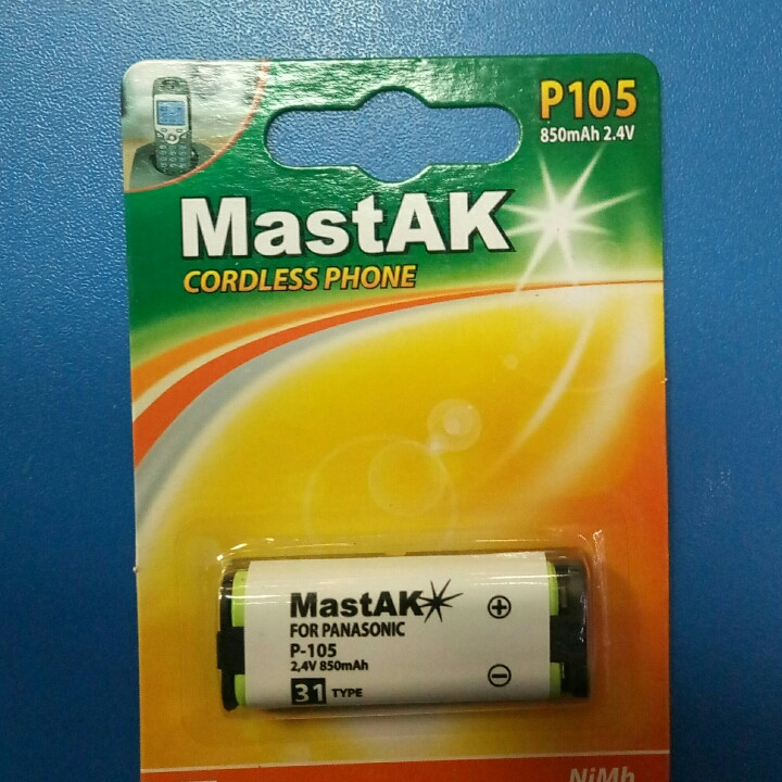 Акумулятор до стаціонарного телефону MastAK P105 (31) 2,4 v 850mAh, фото 1