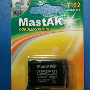 Акумулятор до стаціонарного телефону MastAK T102 (22) 3,6 v 550mAh