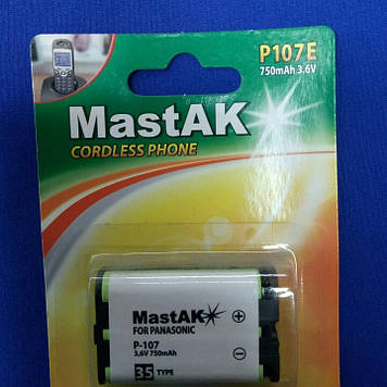 Акумулятор до стаціонарного телефону MastAK P107 (35) 3,6 v 750mAh