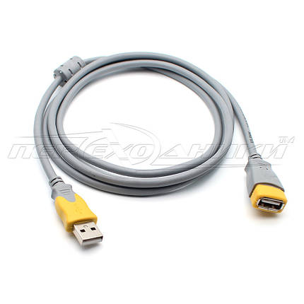 Кабель подовжувач USB 2.0 AM — AF з феритом (висока якість), 3 м, фото 1