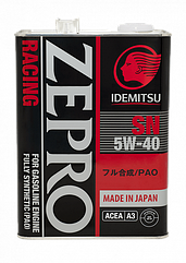 IDEMITSU ZEPRO RACING 5W-40 SN, Fully-Synthetic 4л