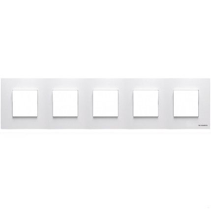 Рамка 5 постова N2275 BL білий Zenit ABB NIESSEN
