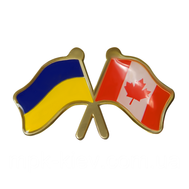 Значок Україна - Канада