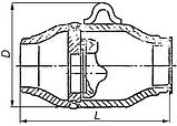Клапан зворотний 19с38нж Ру63 Ду50, фото 3