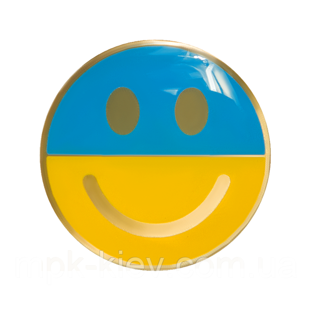 Значок смайлик український, фото 1