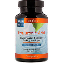 Гіалуронова кислота Neocell Hyaluronic Acid Nature's Moisturizer 60 Caps