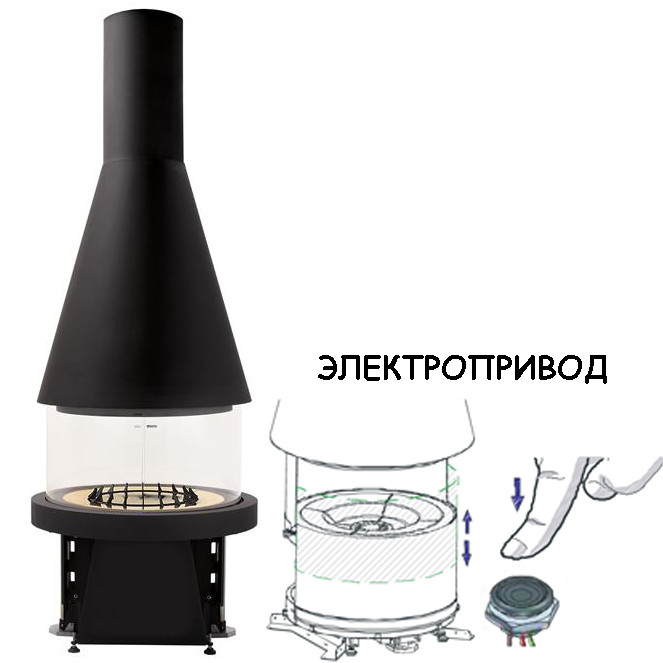 M360T - Панорамна конічна топка. 16,4 кВт. Piazzetta Італія