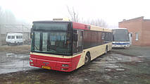 Производство и замена лобового стекла триплекс на автобусе MAN NL 223 в Никополе (Украина). 2