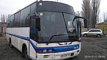 Производство и замена лобового стекла триплекс на автобусе MAN 11.190 HOCL в Никополе (Украина). 11