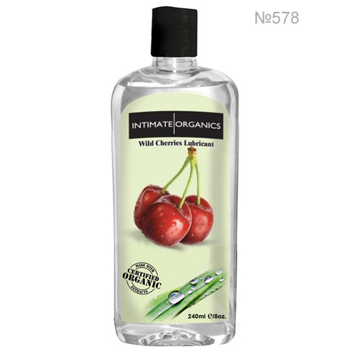 Мастило-лубрикант IntimateOrganics зі смаком вишні 240 мл, фото 1
